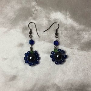 Handmade flower earrings